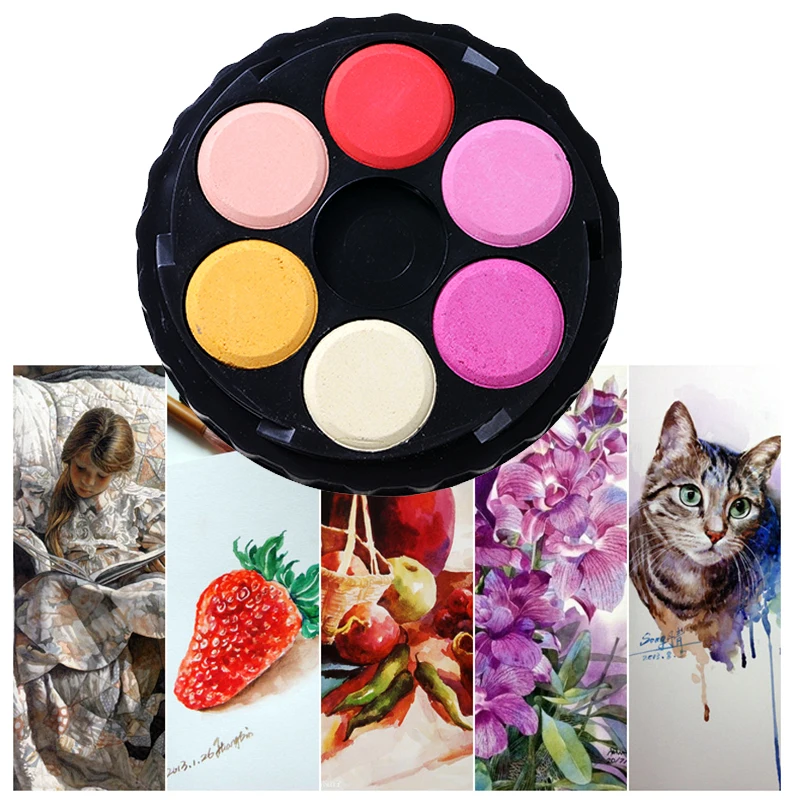 Watercolor Paint Set Solid Pigment - KOH-I-NOOR Solid Watercolor Pigment Portable Wheel