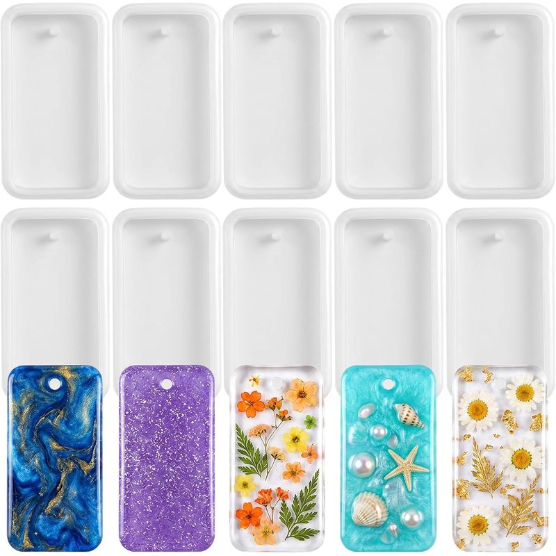10Resin keychain jewelry casti - Silicone Epoxy Resin Molds Set ulasan dan harga