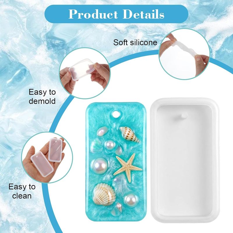10Resin keychain jewelry casti - Silicone Epoxy Resin Molds Set ulasan dan harga