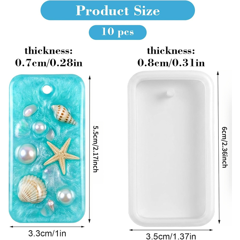 10Resin keychain jewelry casti - Silicone Epoxy Resin Molds Set ulasan dan harga
