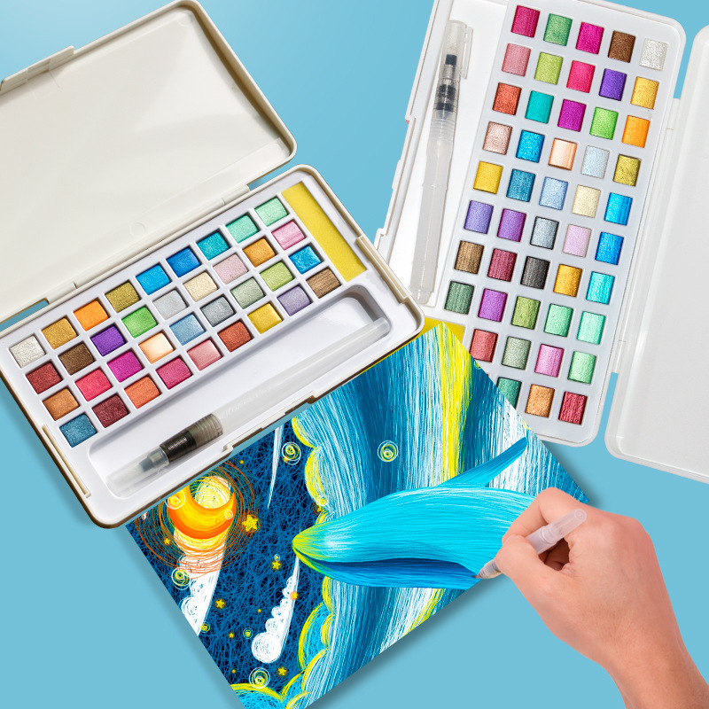 Solid Watercolor Paint Set Gli - Watercolor Paint Set Solid Pigment ulasan dan harga