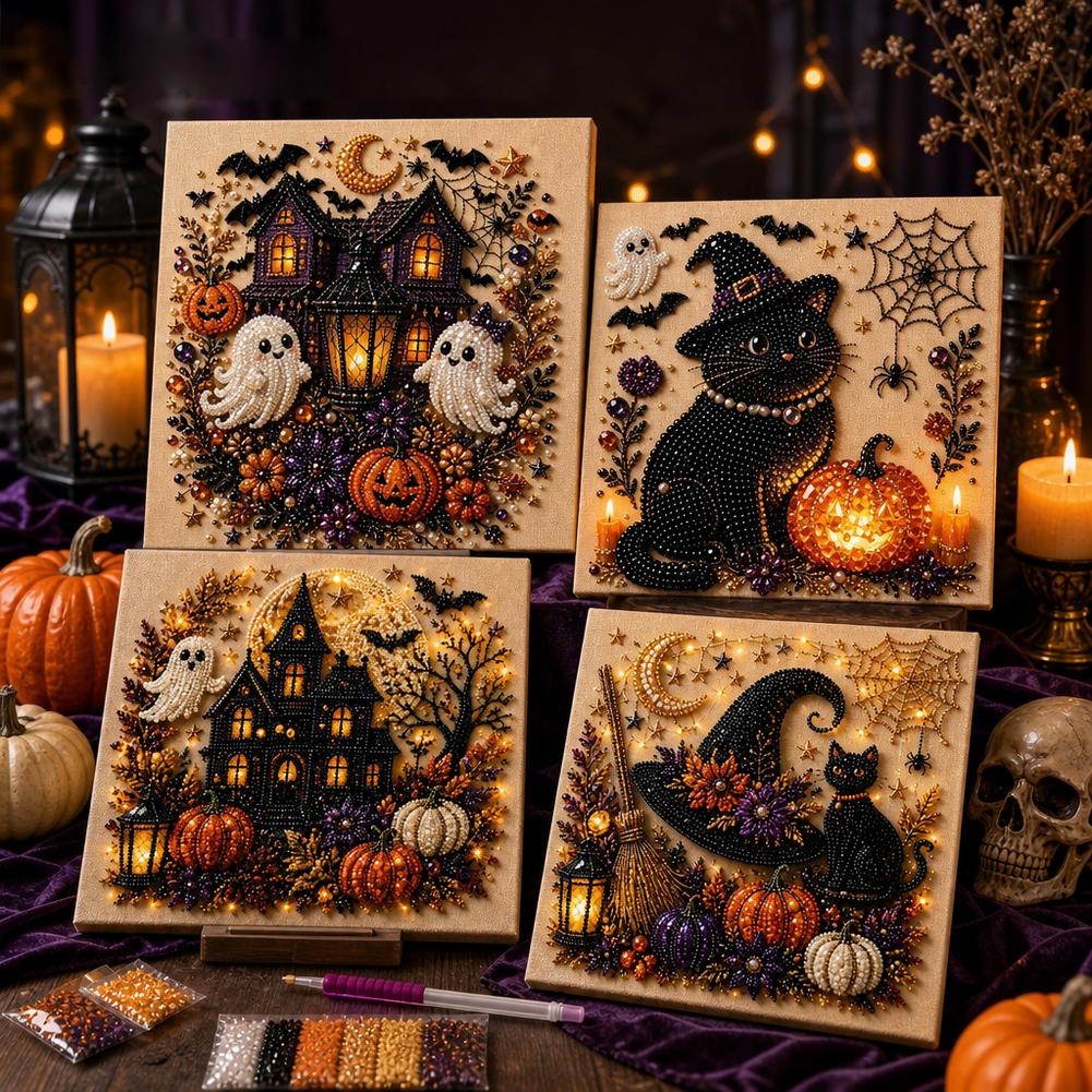 Halloween Ghost & Pumpkin 3D P - Painting Supplies ulasan dan harga