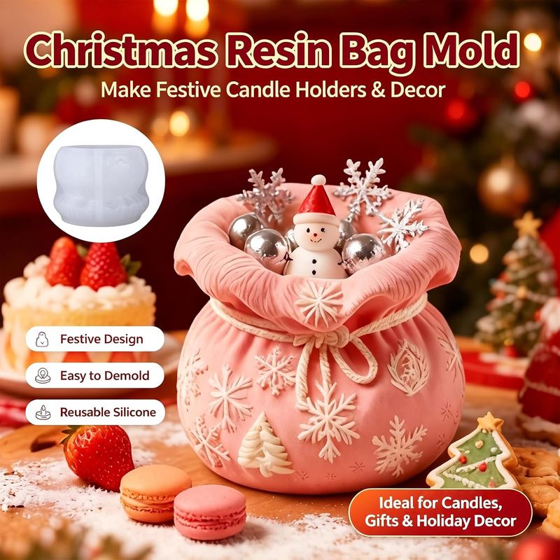 1Christmas-themed epoxy resin  - Silicone Epoxy Resin Molds Set ulasan dan harga