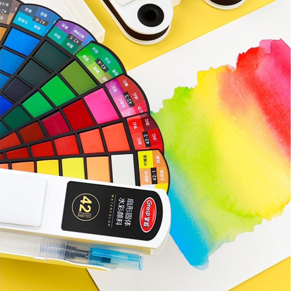 Folding Watercolor Paint Set w - Watercolor Paint Set Solid Pigment ulasan dan harga