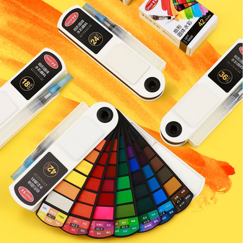 Folding Watercolor Paint Set w - Watercolor Paint Set Solid Pigment ulasan dan harga