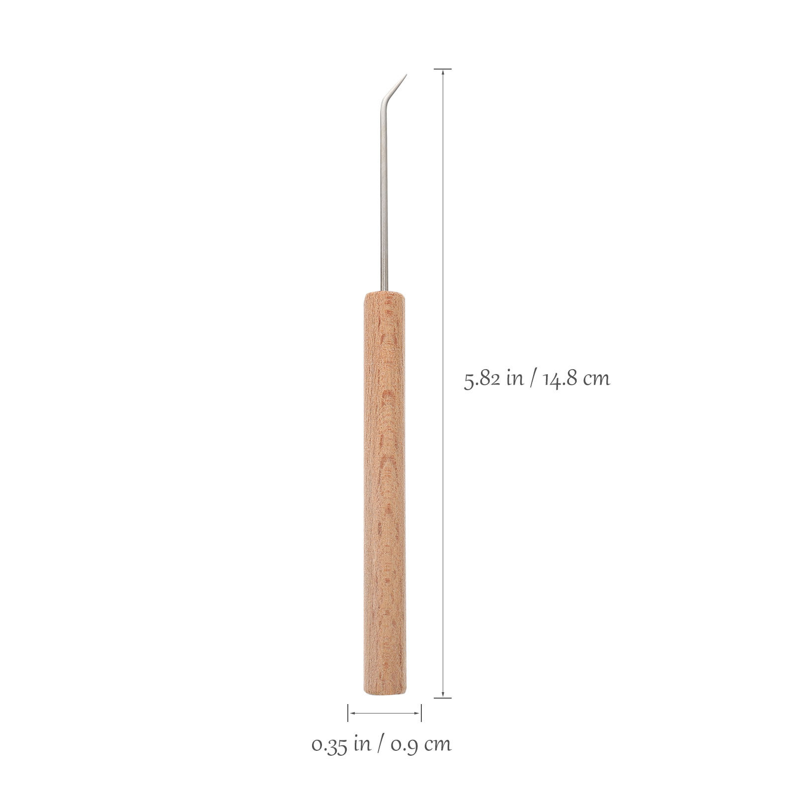 1Pcs Crochet Hook Wooden Handl - Wooden Crochet Hooks Ergonomic Handle ulasan dan harga