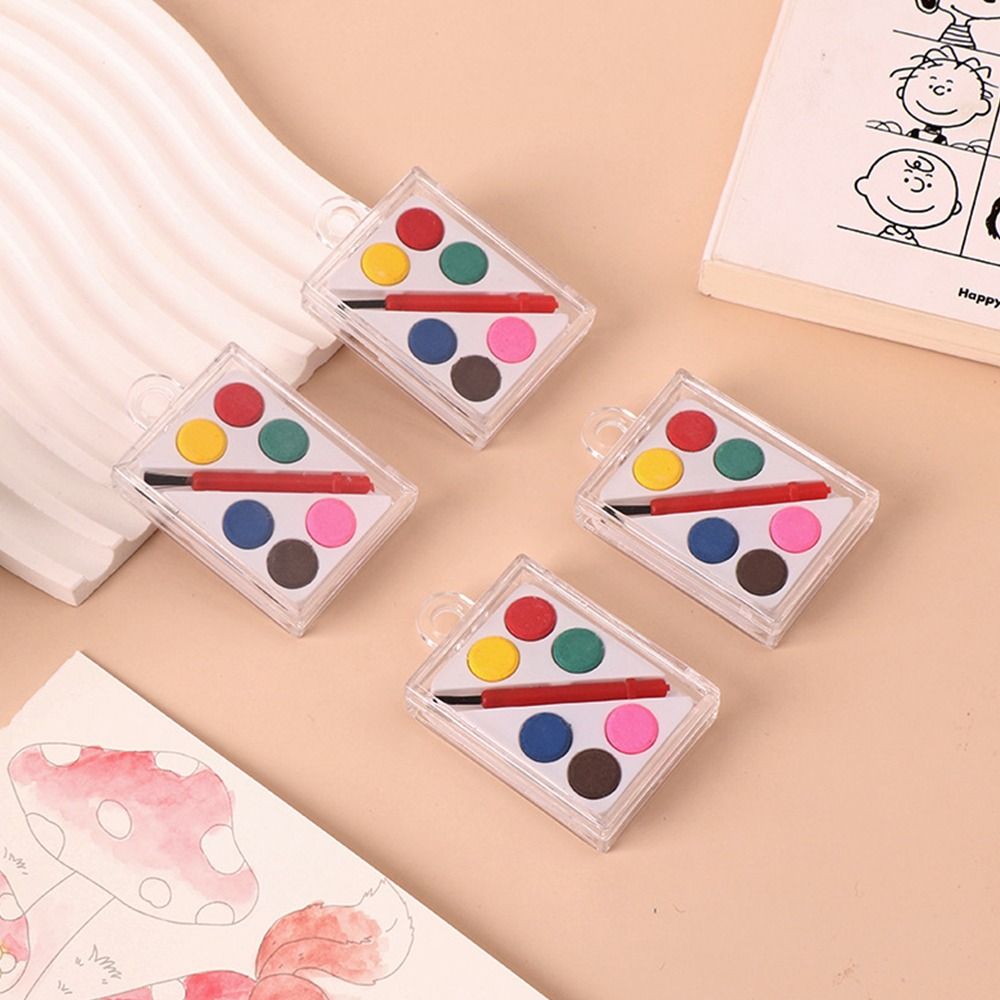 Portable with Painting Brush W - Watercolor Paint Set Solid Pigment ulasan dan harga